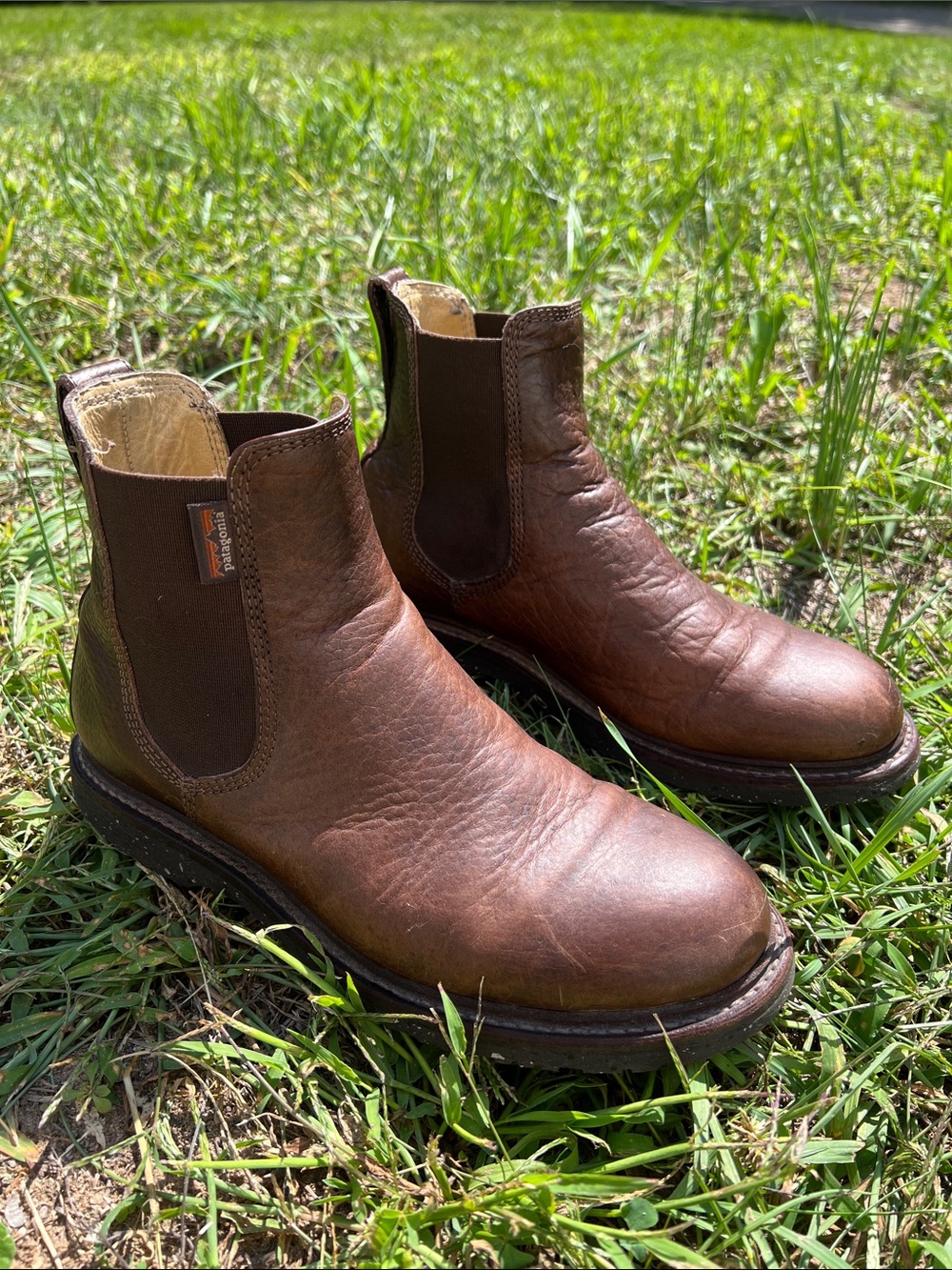 Patagonia Women Wild Idea Work Boots - 8.5 -Owl Brown - Chelsea Boot